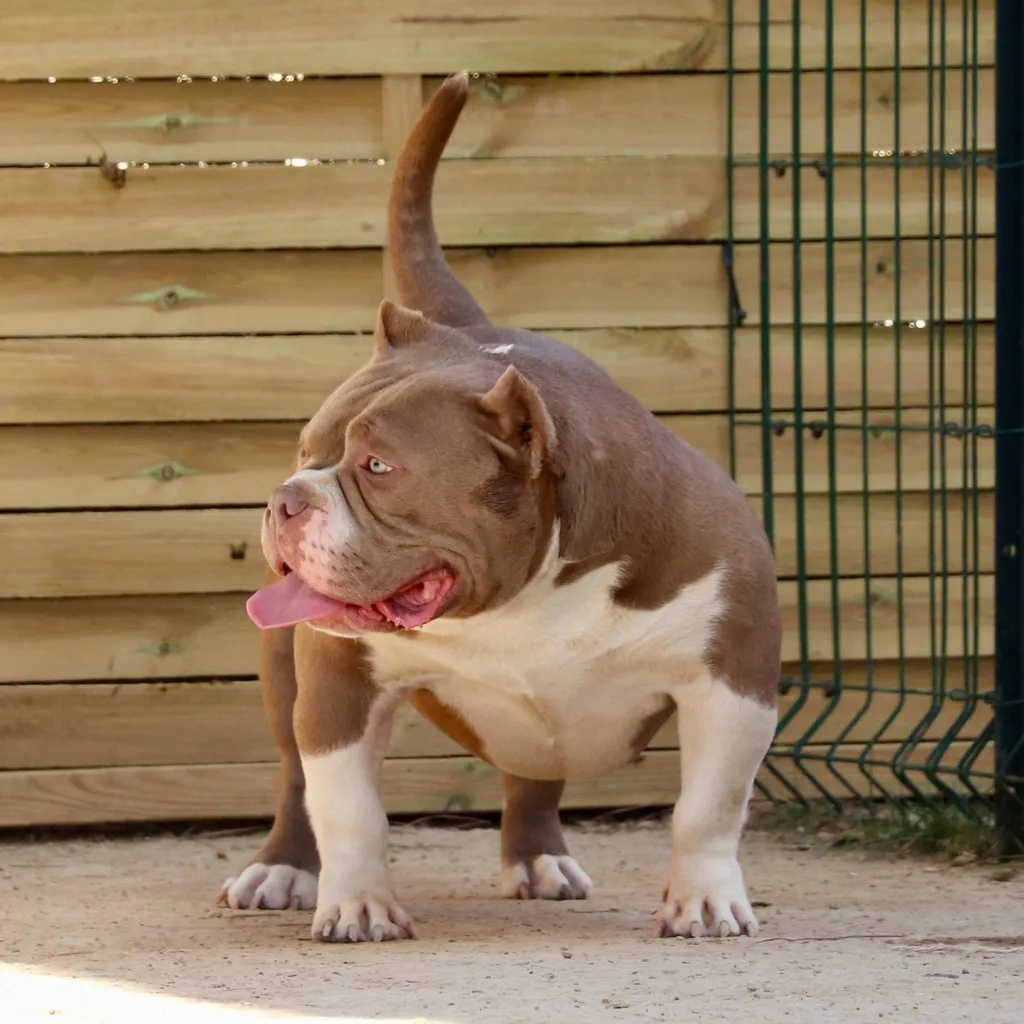 Femelle Bully Pocket lilac avec une belle présence et une ossature solide.