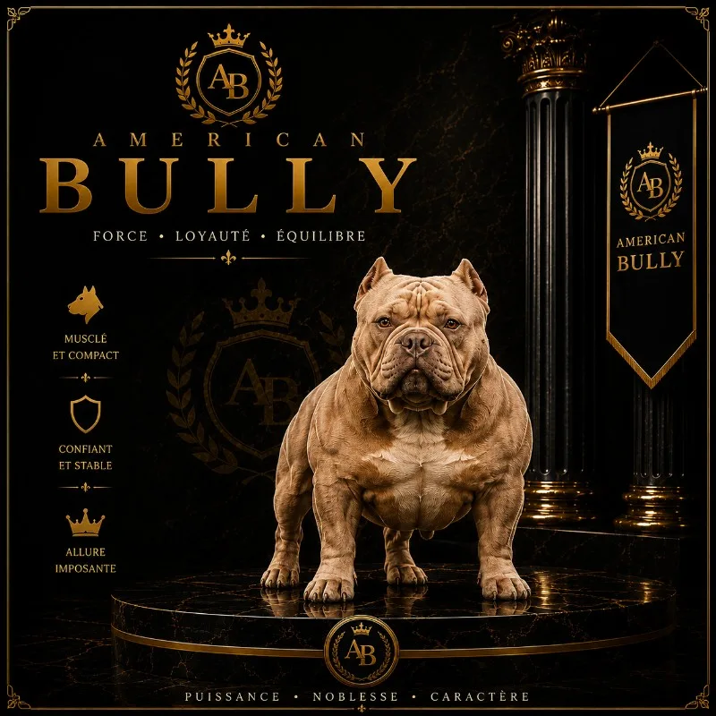 Image d'illustration d'une fiche de race pour l'American Bully