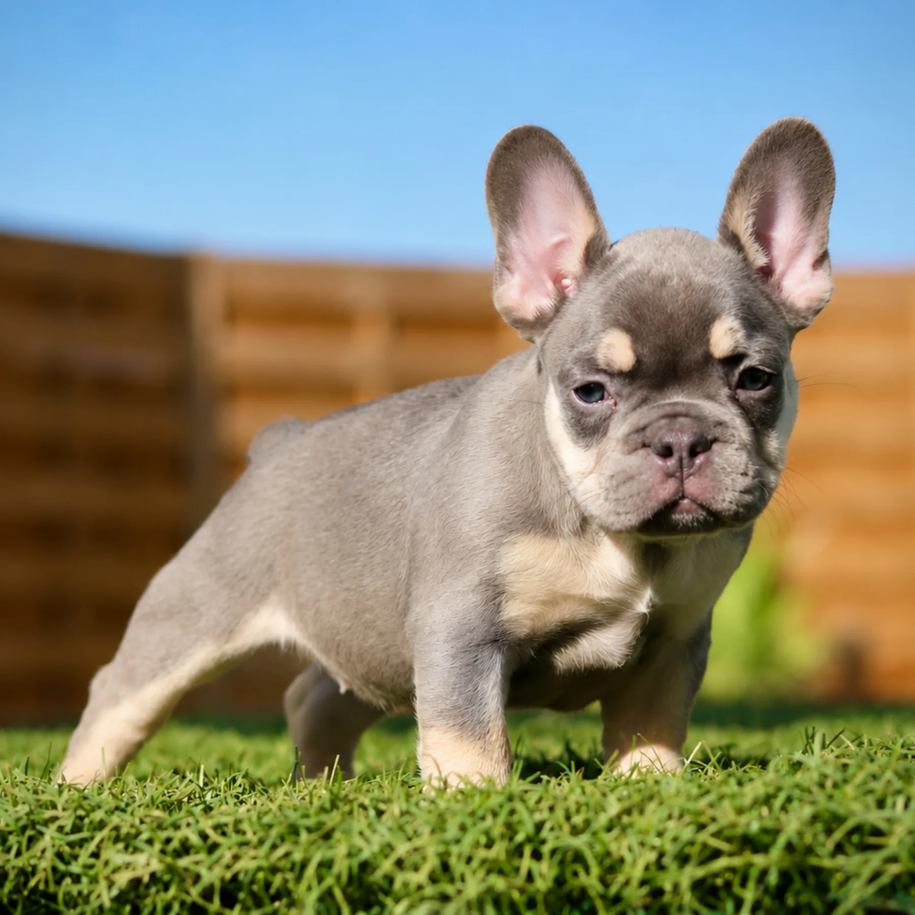 Superbe femelle frenchie bouledogue français exotique ambre lilas tan