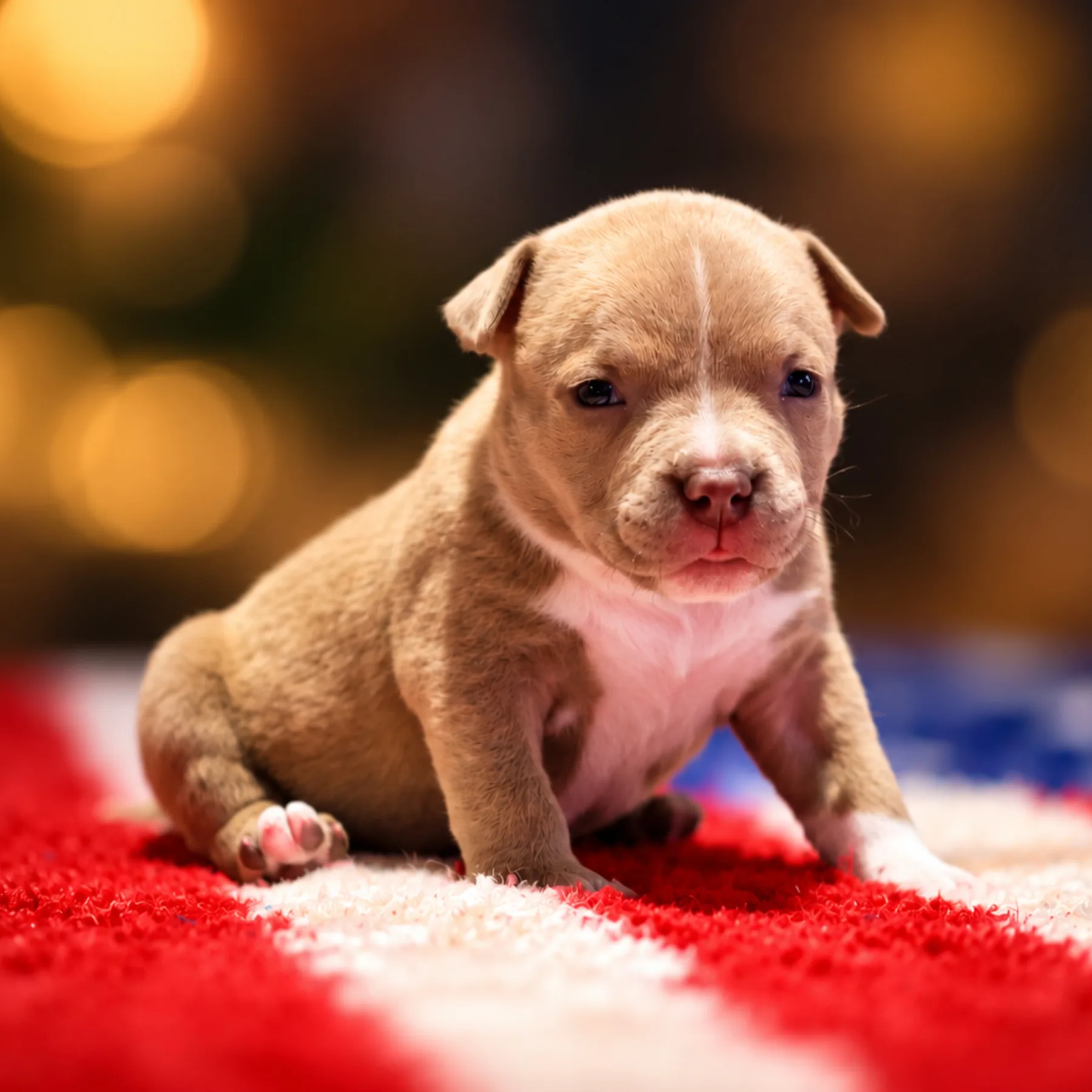 Spartacus superbe chiot mâle American Bully couleur lilac avec une magnifique construction issus des meilleur lignée de grand champion mondial