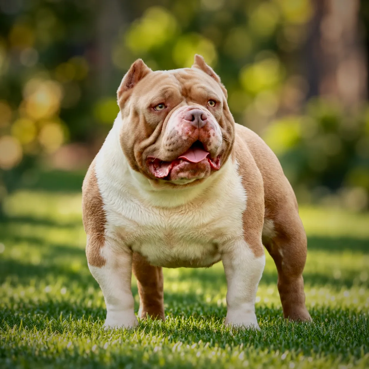 Meilleur mâles American Bully couleur champagne avec une grosse morphologie digne des plus grande lignées mondial